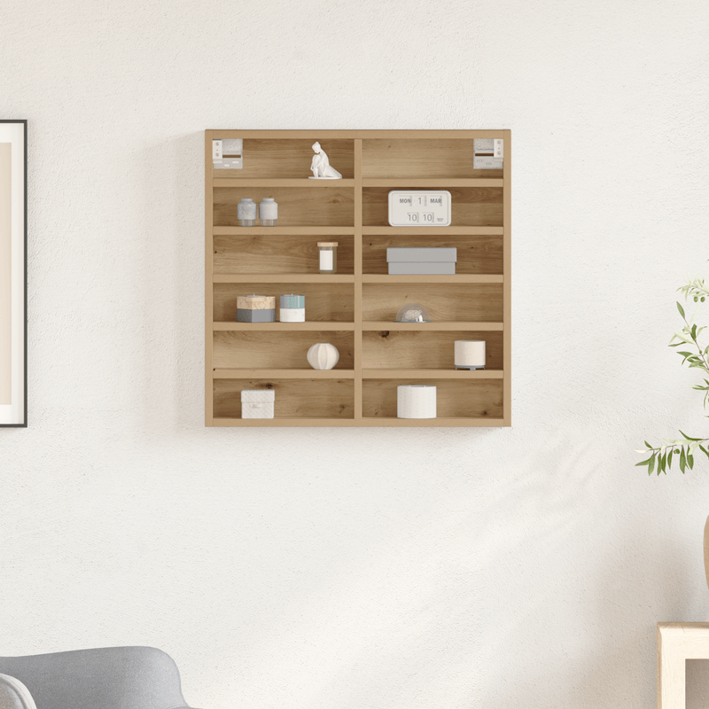 Casa si Gradina - Mobilier - Biblioteci si rafturi - Rafturi - Dulap cu vitrina, stejar artizanal 60x8,5x58 cm lemn prelucrat - Infinity.ro