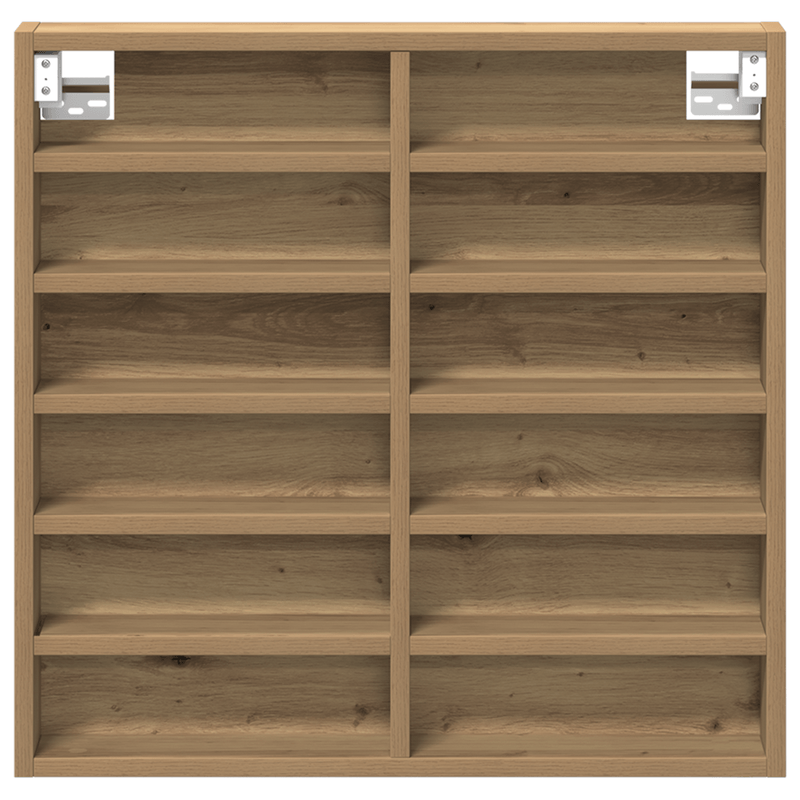 Casa si Gradina - Mobilier - Biblioteci si rafturi - Rafturi - Dulap cu vitrina, stejar artizanal 60x8,5x58 cm lemn prelucrat - Infinity.ro
