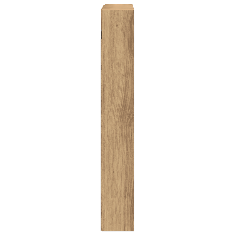 Casa si Gradina - Mobilier - Biblioteci si rafturi - Rafturi - Dulap cu vitrina, stejar artizanal 60x8,5x58 cm lemn prelucrat - Infinity.ro