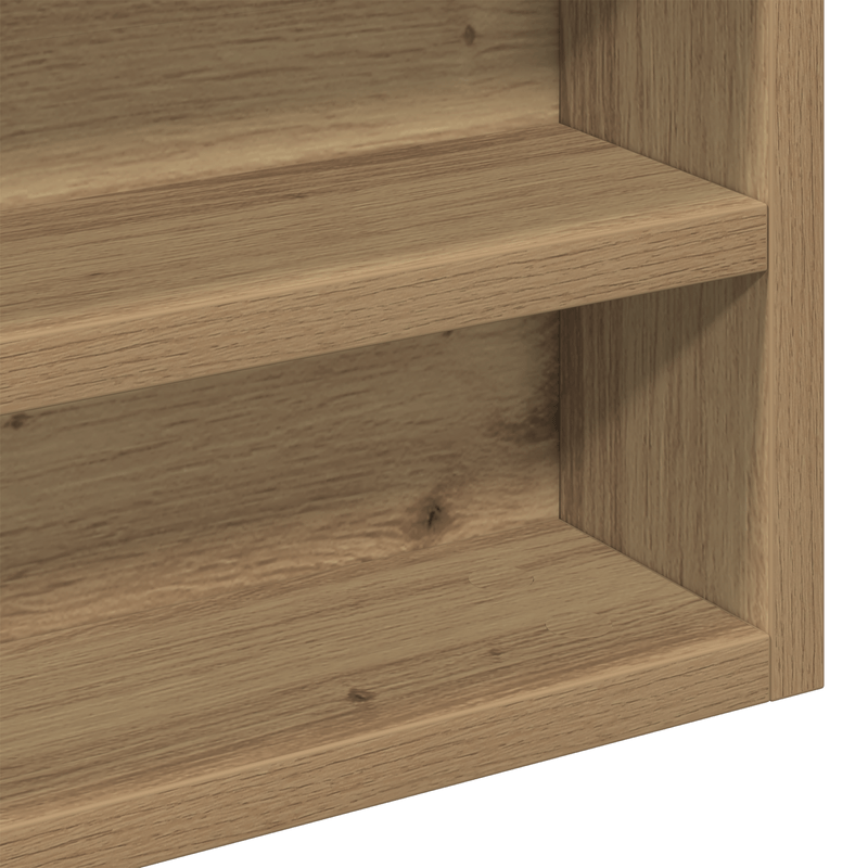 Casa si Gradina - Mobilier - Biblioteci si rafturi - Rafturi - Dulap cu vitrina, stejar artizanal 60x8,5x58 cm lemn prelucrat - Infinity.ro