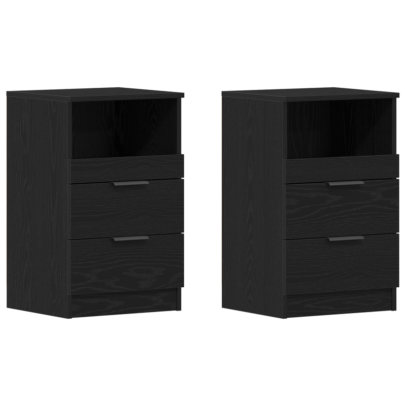 Casa si Gradina - Mobilier - Comode si corpuri - Noptiere - Noptiere, 2 buc., stejar negru, 40x35x65 cm, lemn prelucrat - Infinity.ro