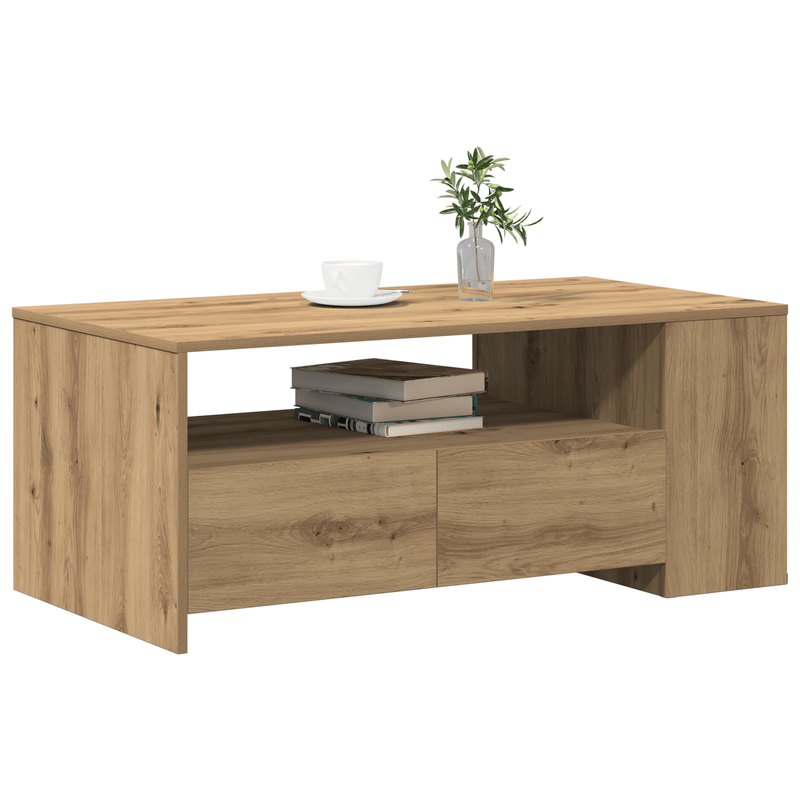 Casa si Gradina - Mobilier - Mese si birouri - Masute de cafea - Masa de cafea  - Stejar artizanal - 102x55x43.5 cm - Fabricata din lemn prelucrat - Infinity.ro