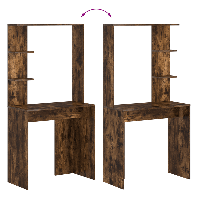 Casa si Gradina - Mobilier - Mese si birouri - Birouri - Birou de calculator de stejar afumat Stejar afumat Lemn prelucrat - Infinity.ro