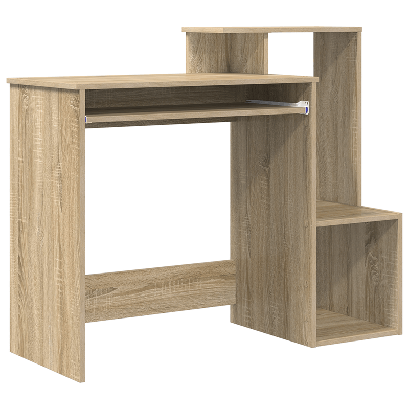 Casa si Gradina - Mobilier - Mese si birouri - Birouri - Birou de Calculator Sonoma Oak Stejar Sonoma MDF cu furnir de stejar - Infinity.ro