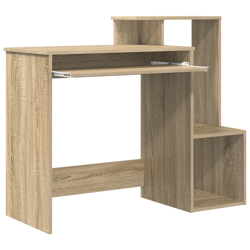 Casa si Gradina - Mobilier - Mese si birouri - Birouri - Birou de Calculator Sonoma Oak Stejar Sonoma MDF cu furnir de stejar - Infinity.ro