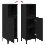 Casa si Gradina - Mobilier - Mobilier baie - Corpuri baie - Dulap de baie, stejar negru, 30x30x100 cm, lemn prelucrat - Infinity.ro