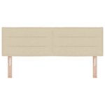 Casa si Gradina - Mobilier - Paturi si accesorii - Accesorii paturi - Tablie de pat design linii, crem, 160 cm, textil - Infinity.ro