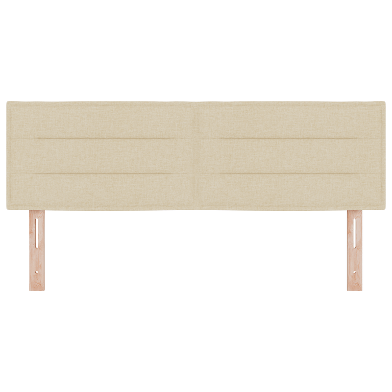 Casa si Gradina - Mobilier - Paturi si accesorii - Accesorii paturi - Tablie de pat design linii, crem, 160 cm, textil - Infinity.ro