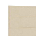 Casa si Gradina - Mobilier - Paturi si accesorii - Accesorii paturi - Tablie de pat design linii, crem, 160 cm, textil - Infinity.ro