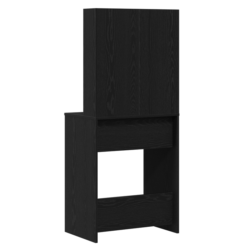 Casa si Gradina - Mobilier - Comode si corpuri - Masute de toaleta - masa de toaleta LED  in stejar negru, 60x40x140 cm, Fabricata din lemn prelucrat - Infinity.ro