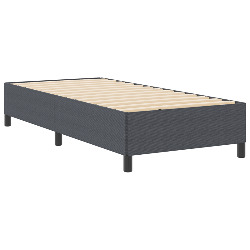 Casa si Gradina - Mobilier - Paturi si accesorii - Paturi - Cadru de pat, gri inchis, 100x200 cm, velur - Infinity.ro