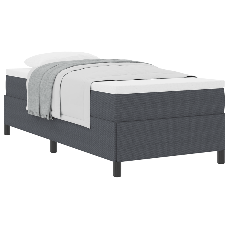 Casa si Gradina - Mobilier - Paturi si accesorii - Paturi - Cadru de pat, gri inchis, 100x200 cm, velur - Infinity.ro