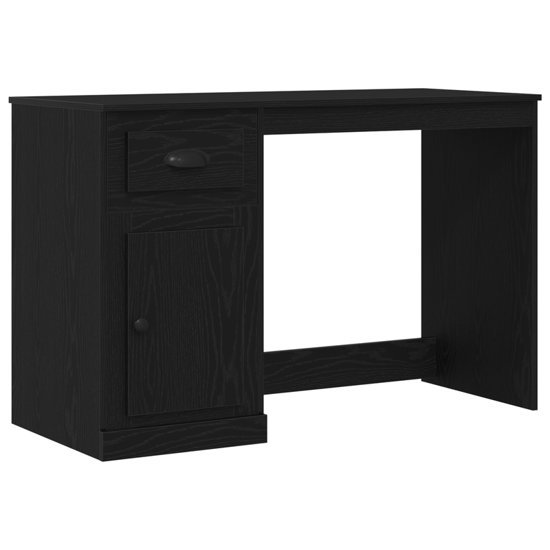 Casa si Gradina - Mobilier - Mese si birouri - Birouri - Birou cu depozitare, stejar negru, 50x115x75 cm, lemn prelucrat - Infinity.ro
