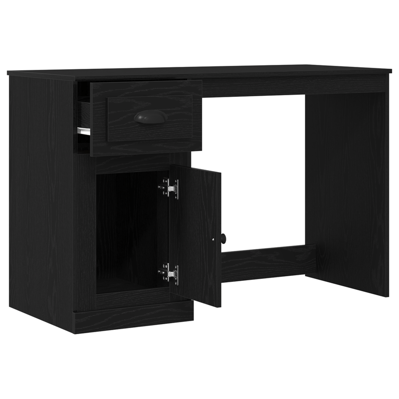 Casa si Gradina - Mobilier - Mese si birouri - Birouri - Birou cu depozitare, stejar negru, 50x115x75 cm, lemn prelucrat - Infinity.ro