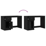 Casa si Gradina - Mobilier - Mese si birouri - Birouri - Birou cu depozitare, stejar negru, 50x115x75 cm, lemn prelucrat - Infinity.ro