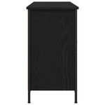 Casa si Gradina - Mobilier - Comode si corpuri - Comode - Dulap TV, stejar negru, 101x35x65 cm, lemn prelucrat & otel - Infinity.ro