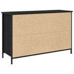 Casa si Gradina - Mobilier - Comode si corpuri - Comode - Dulap TV, stejar negru, 101x35x65 cm, lemn prelucrat & otel - Infinity.ro