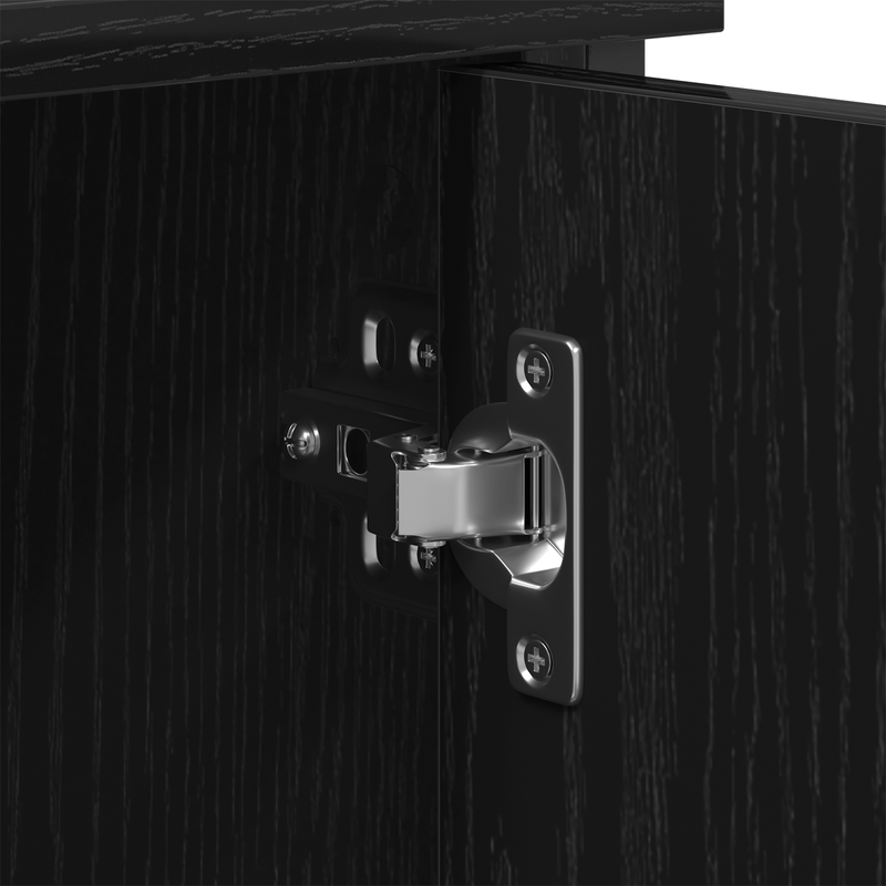 Casa si Gradina - Mobilier - Comode si corpuri - Comode - Dulap TV, stejar negru, 101x35x65 cm, lemn prelucrat & otel - Infinity.ro