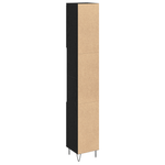 Casa si Gradina - Mobilier - Mobilier baie - Comode baie - Dulap de baie, stejar negru, 30x30x190 cm, lemn prelucrat - Infinity.ro