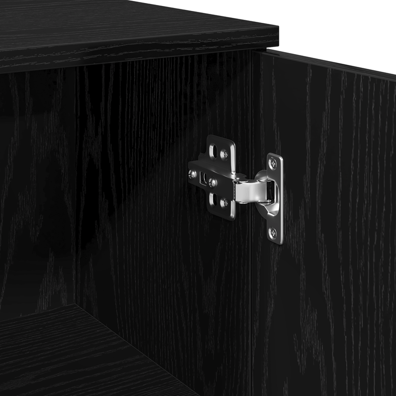 Casa si Gradina - Mobilier - Mobilier baie - Comode baie - Dulap de baie, stejar negru, 30x30x190 cm, lemn prelucrat - Infinity.ro