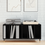 Casa si Gradina - Mobilier - Dulapuri si sifoniere - Dulapuri - Dulap pentru discuri, stejar negru 100x38x48 cm lemn prelucrat - Infinity.ro