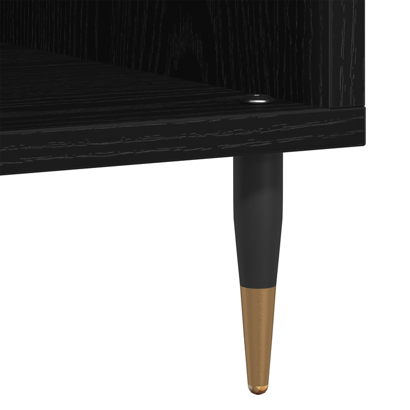 Casa si Gradina - Mobilier - Dulapuri si sifoniere - Dulapuri - Dulap pentru discuri, stejar negru 100x38x48 cm lemn prelucrat - Infinity.ro