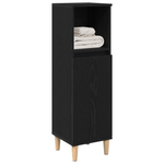 Casa si Gradina - Mobilier - Mobilier baie - Comode baie - Dulap de baie, stejar negru, 30x30x100 cm, lemn prelucrat - Infinity.ro