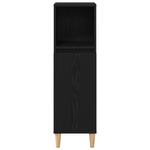 Casa si Gradina - Mobilier - Mobilier baie - Comode baie - Dulap de baie, stejar negru, 30x30x100 cm, lemn prelucrat - Infinity.ro
