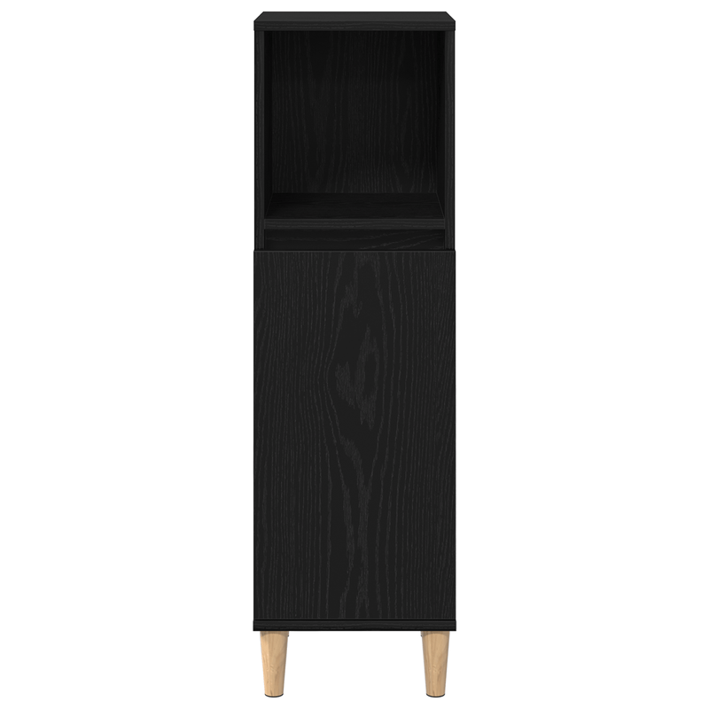 Casa si Gradina - Mobilier - Mobilier baie - Comode baie - Dulap de baie, stejar negru, 30x30x100 cm, lemn prelucrat - Infinity.ro