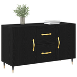 Casa si Gradina - Mobilier - Comode si corpuri - Comode - Dulap, stejar negru, 100x36x60 cm, lemn prelucrat - Infinity.ro