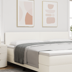 Casa si Gradina - Mobilier - Paturi si accesorii - Accesorii paturi - Tablie de pat design simplu, crem, 200 cm, velur - Infinity.ro