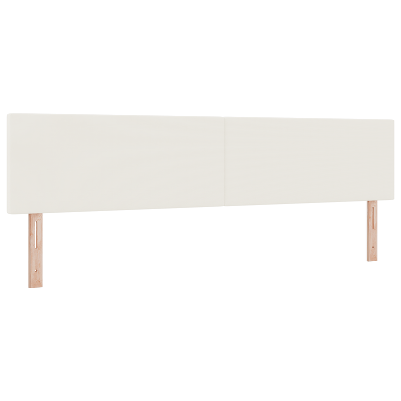 Casa si Gradina - Mobilier - Paturi si accesorii - Accesorii paturi - Tablie de pat design simplu, crem, 200 cm, velur - Infinity.ro