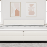 Casa si Gradina - Mobilier - Paturi si accesorii - Accesorii paturi - Tablie de pat design simplu, crem, 200 cm, velur - Infinity.ro