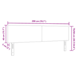 Casa si Gradina - Mobilier - Paturi si accesorii - Accesorii paturi - Tablie de pat design simplu, crem, 200 cm, velur - Infinity.ro