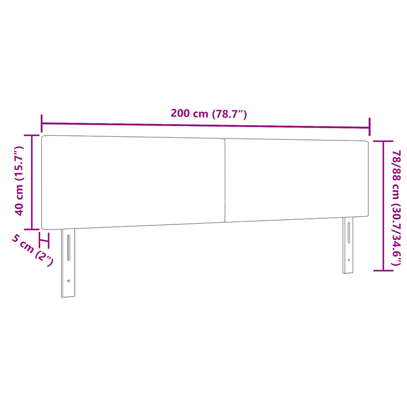 Casa si Gradina - Mobilier - Paturi si accesorii - Accesorii paturi - Tablie de pat design simplu, crem, 200 cm, velur - Infinity.ro