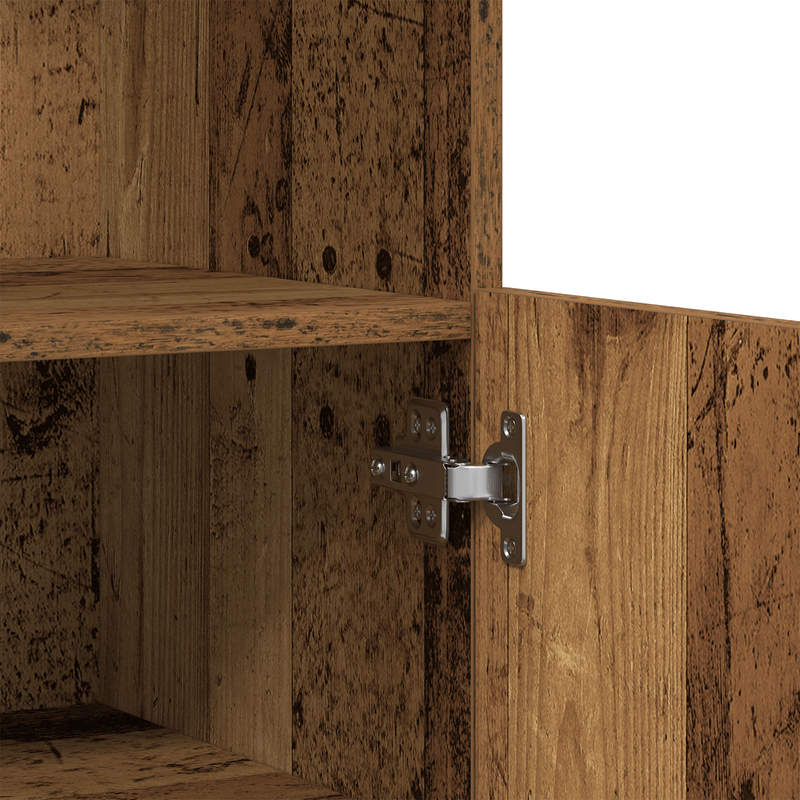 Casa si Gradina - Mobilier - Comode si corpuri - Comode - Bufet cu Lumina LED Lemn Vechi 60x37x100 cm - Infinity.ro