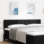 Casa si Gradina - Mobilier - Paturi si accesorii - Accesorii paturi - Tablie de pat design linii, negru, 180 cm, textil - Infinity.ro
