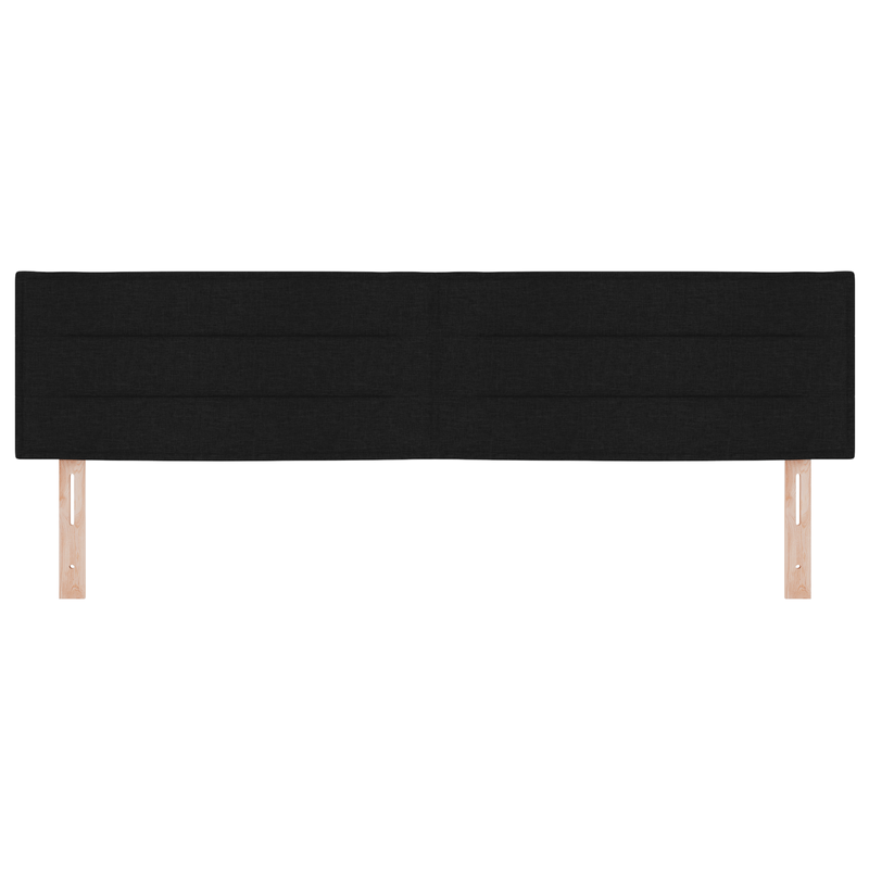 Casa si Gradina - Mobilier - Paturi si accesorii - Accesorii paturi - Tablie de pat design linii, negru, 180 cm, textil - Infinity.ro