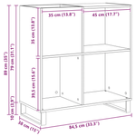 Casa si Gradina - Mobilier - Dulapuri si sifoniere - Dulapuri - Dulap pentru discuri, lemn vechi 84,5x38x89 cm lemn prelucrat - Infinity.ro