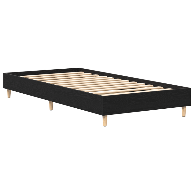 Casa si Gradina - Mobilier - Paturi si accesorii - Paturi - Cadru de pat, 90x200 cm, stejar negru, lemn prelucrat - Infinity.ro