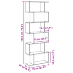 Casa si Gradina - Mobilier - Biblioteci si rafturi - Biblioteci - Dulap pentru carti Stejar negru 70x24x193.5 cm Lemn stratificat - Infinity.ro
