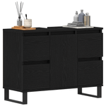 Casa si Gradina - Mobilier - Mobilier baie - Comode baie - Mobilier baie, chiuveta neagra din stejar 80x33x60 cm din lemn prelucrat - Infinity.ro