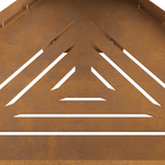 Casa si Gradina - Termice - Sobe, Seminee si accesorii - Seminee - Vatra de foc cu horn, 50x43x52 cm, otel corten - Infinity.ro