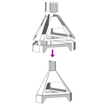 Casa si Gradina - Termice - Sobe, Seminee si accesorii - Seminee - Vatra de foc cu horn, 50x43x52 cm, otel corten - Infinity.ro