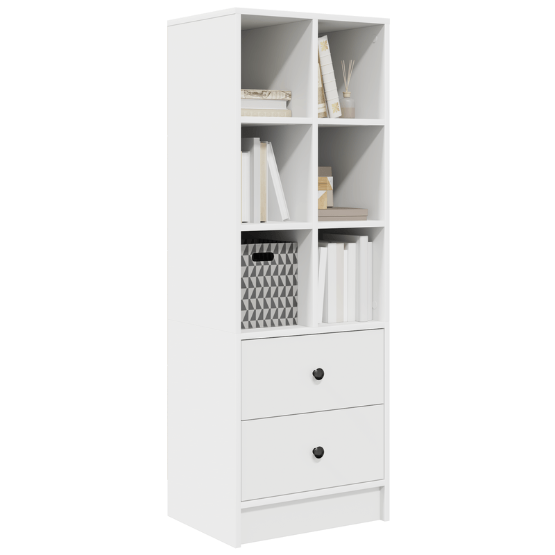 Casa si Gradina - Mobilier - Comode si corpuri - Comode - Raft alb Alb MDF Standard Raft alb Dreptunghiular Modern - Infinity.ro