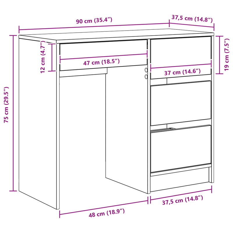 Casa si Gradina - Mobilier - Mese si birouri - Birouri - birou de scris din lemn vechi lemn vechi lemn prelucrat Mediu - Infinity.ro