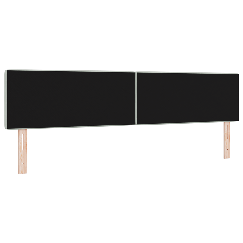 Casa si Gradina - Mobilier - Paturi si accesorii - Accesorii paturi - Tablie de pat cu nasturi gri deschis 200 cm catifea - Infinity.ro