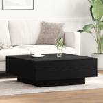 Casa si Gradina - Mobilier - Mese si birouri - Masute de cafea - Masa de cafea  Negru Stejar 80x80x31 cm Lemn compozit - Infinity.ro