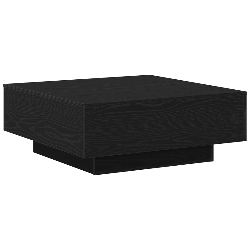 Casa si Gradina - Mobilier - Mese si birouri - Masute de cafea - Masa de cafea  Negru Stejar 80x80x31 cm Lemn compozit - Infinity.ro