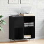 Casa si Gradina - Mobilier - Dulapuri si sifoniere - Dulapuri - Dulap pentru discuri, stejar negru 84,5x38x89 cm lemn prelucrat - Infinity.ro